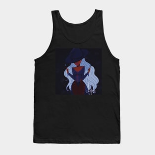 The Witch with Flaming Middle fingers Tank Top